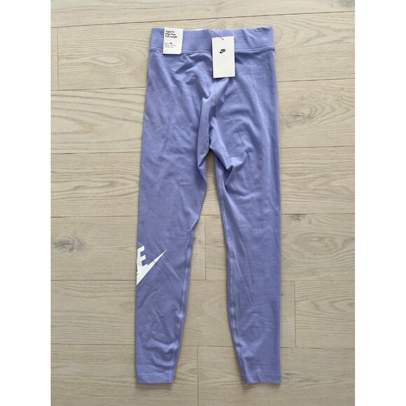 Nike CZ8528-569 High Rise Logo Leggings Thistle ( S ) - Picture 4 of 4